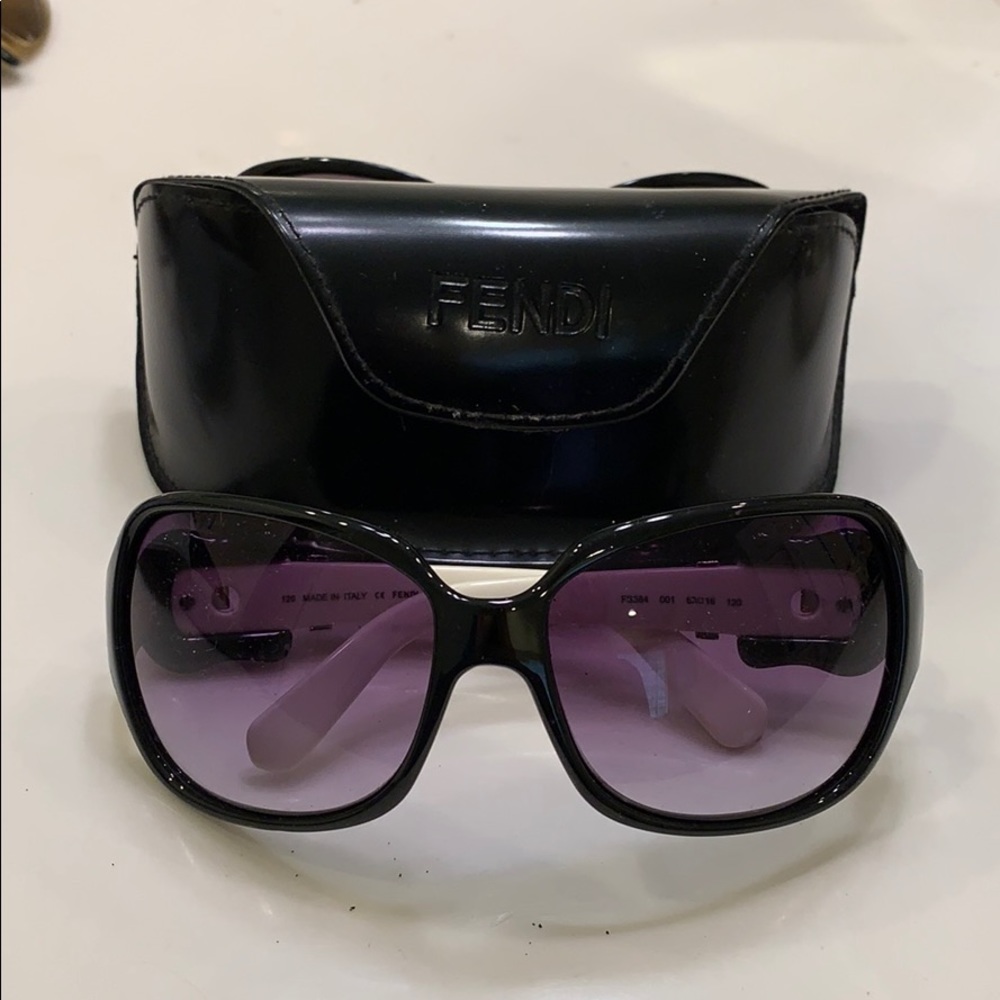 Fendi black and white sunglasses